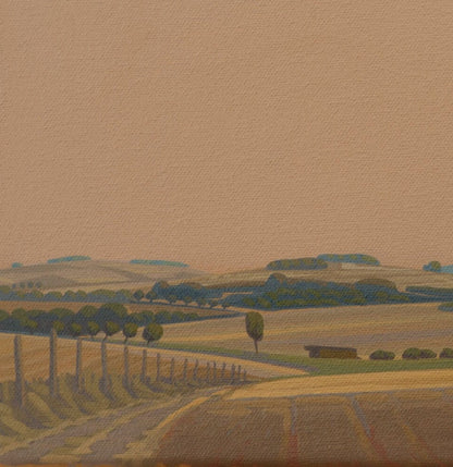 Fließende Felder, Leinwandbild – Brillanter Kunstdruck, 20x30 cm, 60x40 cm,