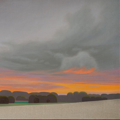 Abendhimmel, Leinwanddruck, 40x30 cm, 80x60 cm, 100x75 cm