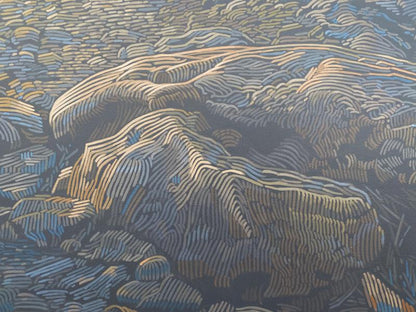Felsküste No.7, Leinwanddruck, 40x30 cm, 80x60 cm, 100x75 cm