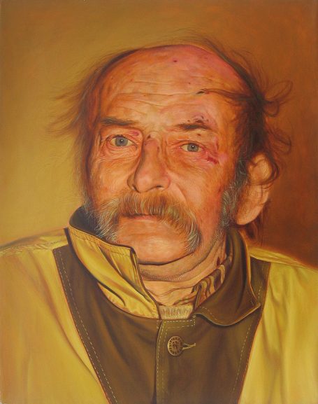 Portraitserie, Obdachlos, 37x28cm