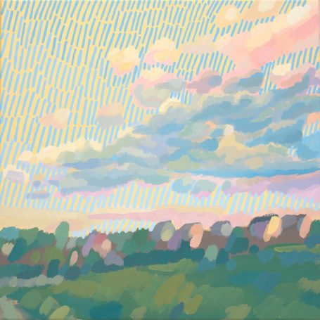 Wolkenteppich, 50x50cm