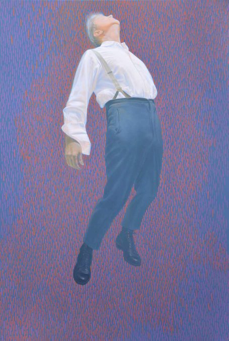 Schwebender Mann, 180x120cm, verkauft