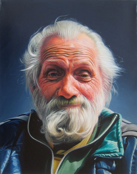 Portraitserie, Obdachlos, 37x28 cm,